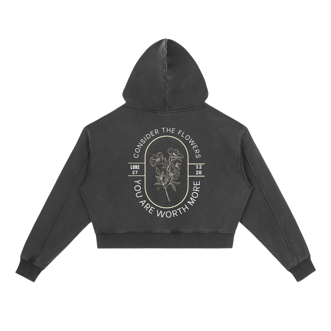 YOU ARE WORTH MORE-Vintage Washed Heavyweight Hoodie