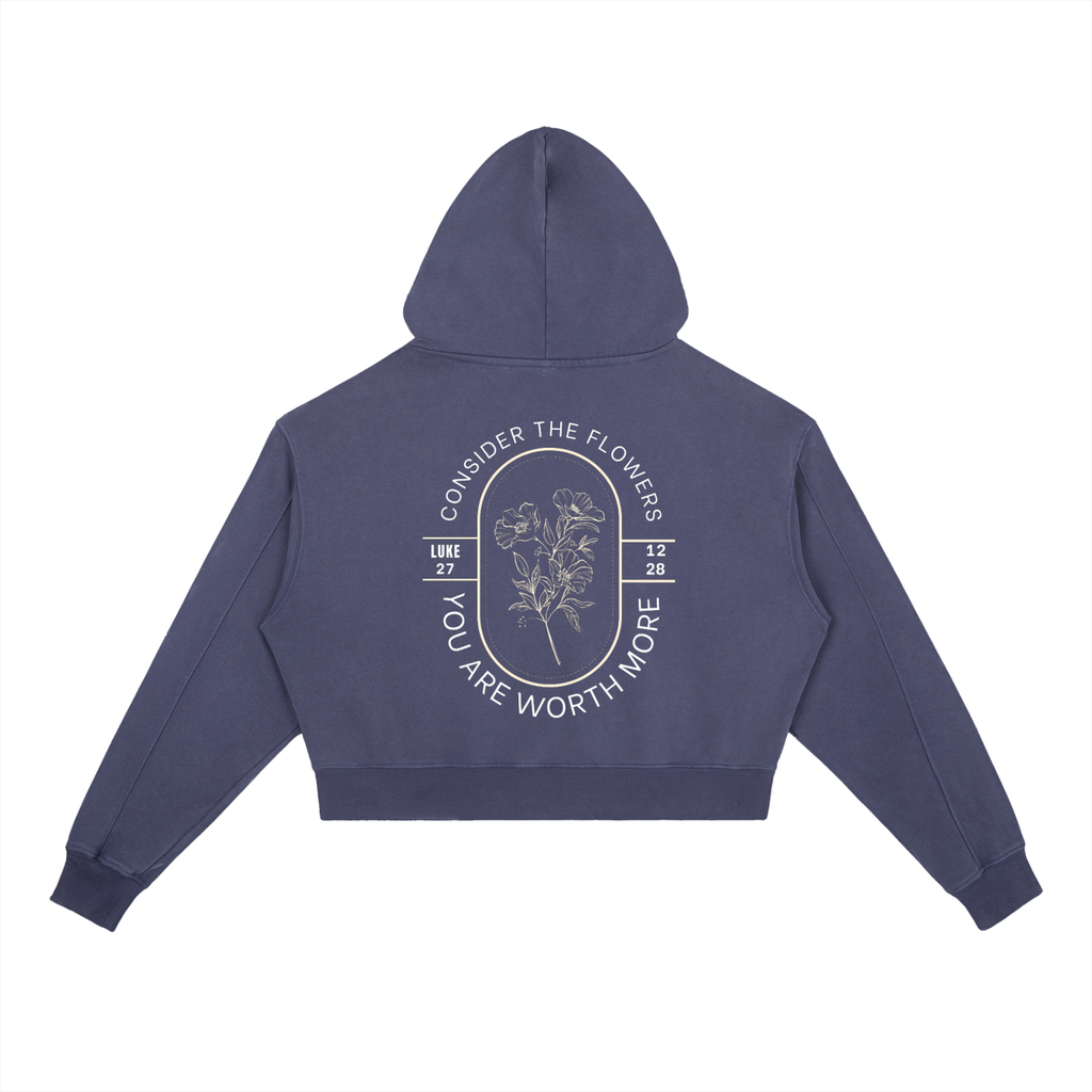 YOU ARE WORTH MORE-Vintage Washed Heavyweight Hoodie