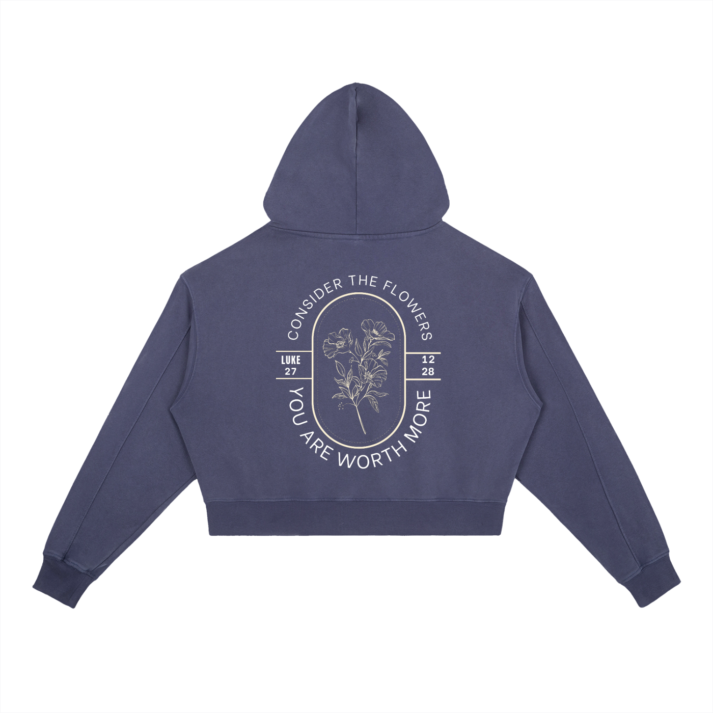 YOU ARE WORTH MORE-Vintage Washed Heavyweight Hoodie