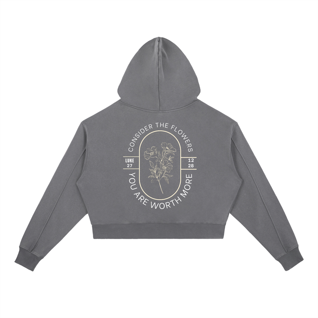 YOU ARE WORTH MORE-Vintage Washed Heavyweight Hoodie