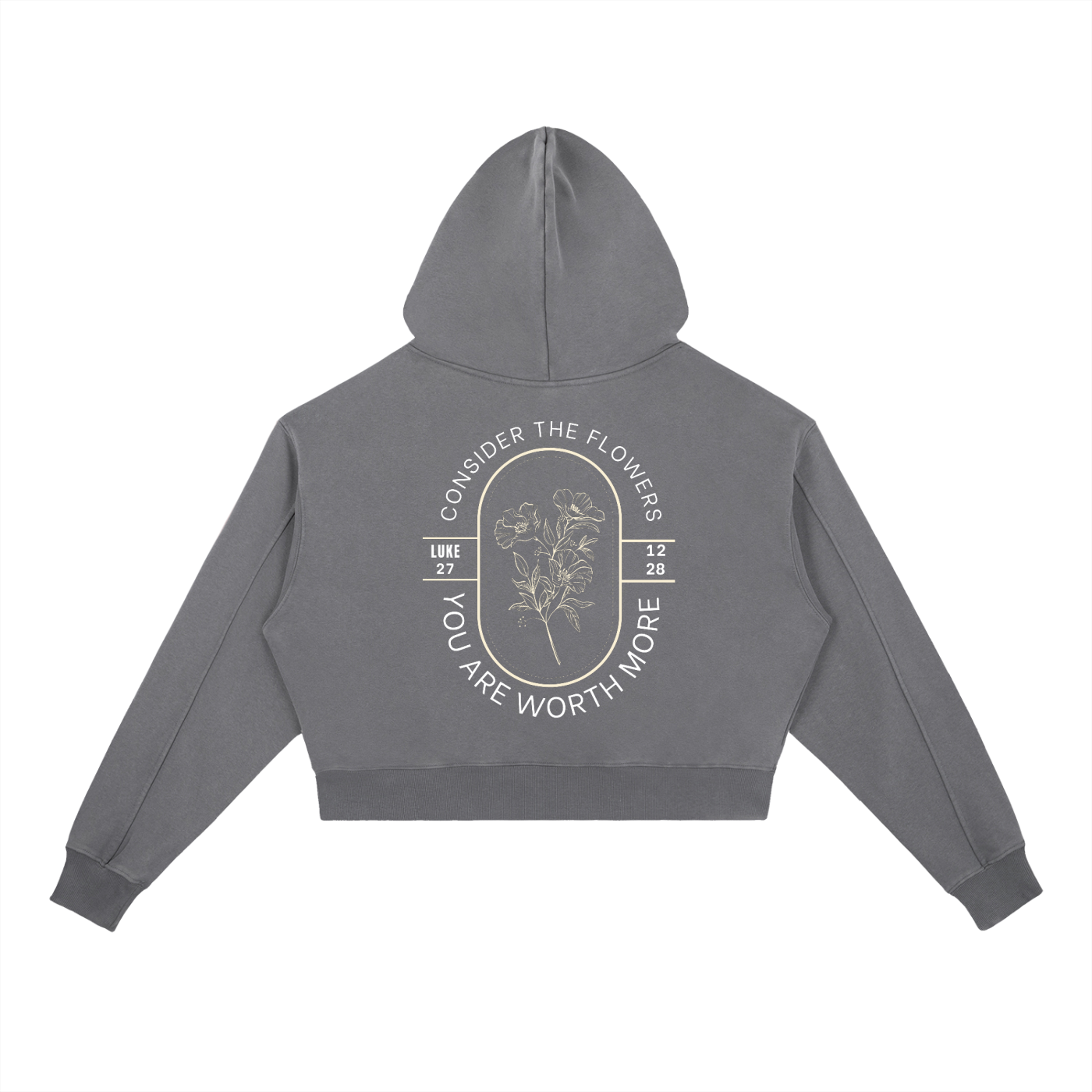 YOU ARE WORTH MORE-Vintage Washed Heavyweight Hoodie