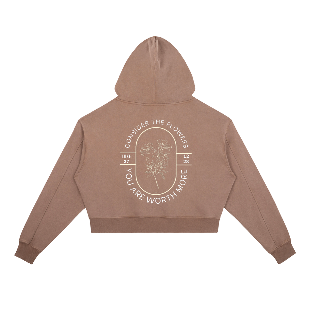 YOU ARE WORTH MORE-Vintage Washed Heavyweight Hoodie