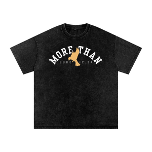 MORE THAN-Snow Washed Oversized Cotton T-Shirt