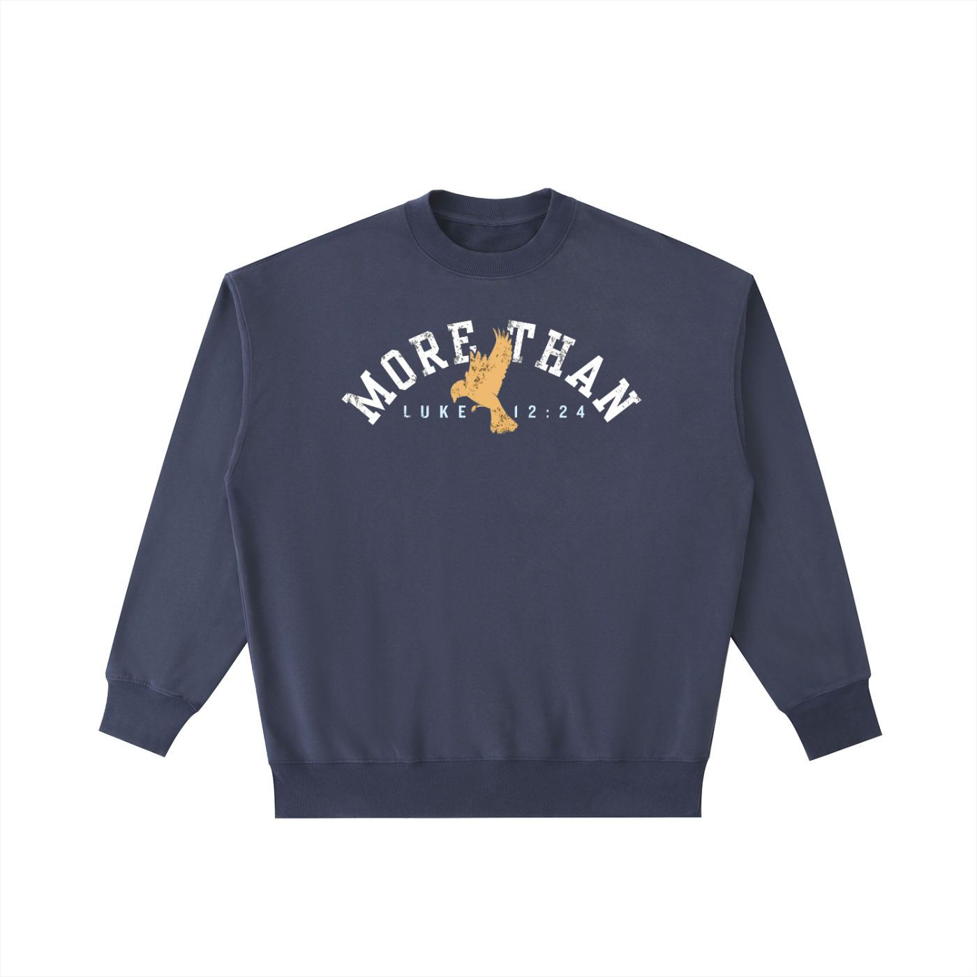 MORE THAN-Vintage Washed Heavyweight Crewneck Sweatshirt