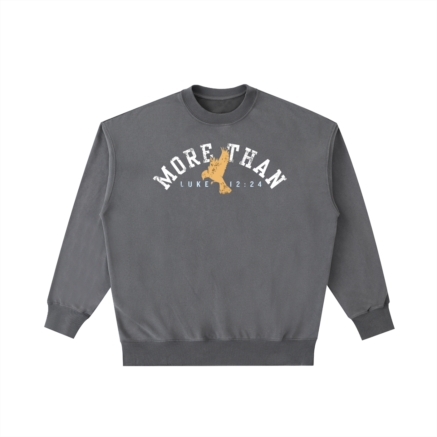 MORE THAN-Vintage Washed Heavyweight Crewneck Sweatshirt
