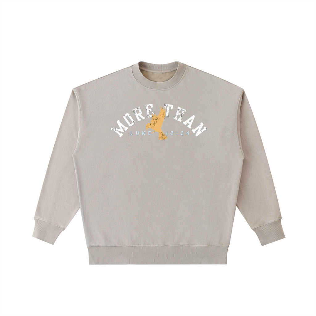 MORE THAN-Vintage Washed Heavyweight Crewneck Sweatshirt