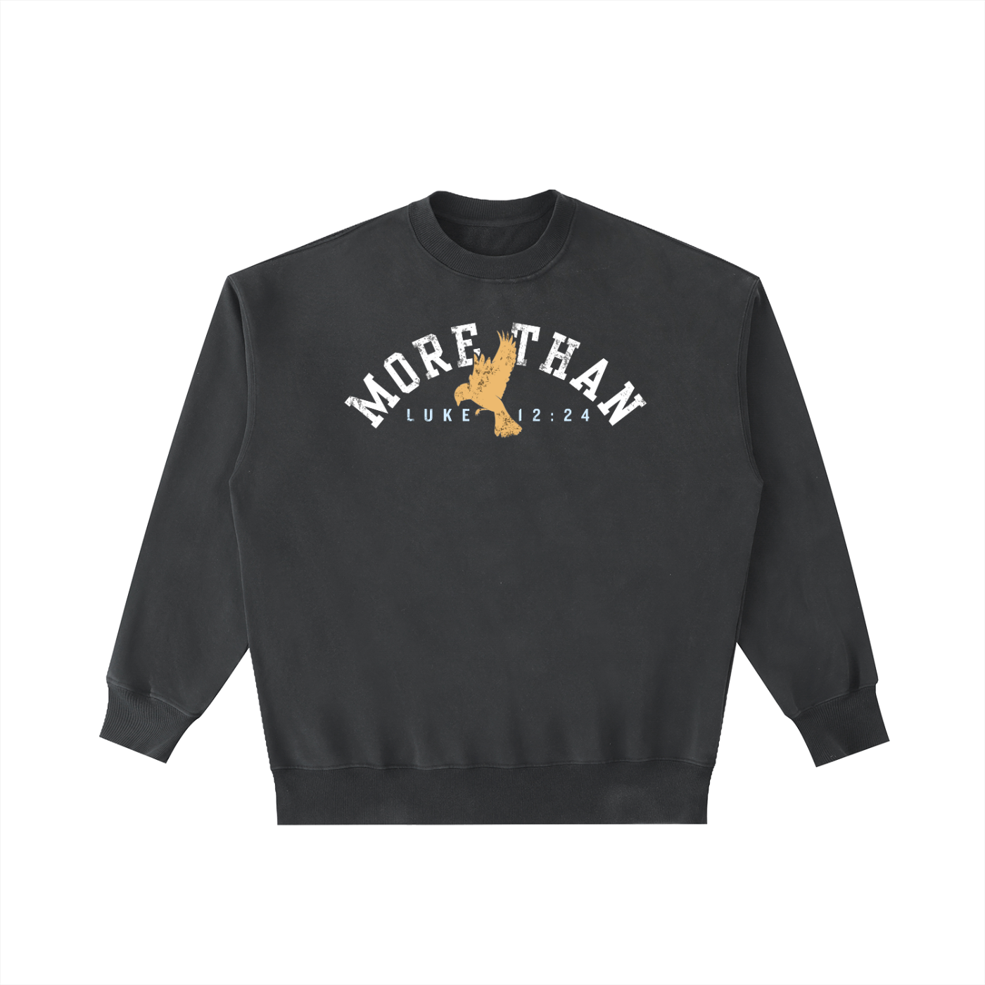 MORE THAN-Vintage Washed Heavyweight Crewneck Sweatshirt